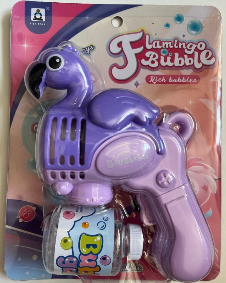 Flamingolu Köpük Tabancası Bubble Pilli Su Köpük Tabancası 20 Cm Flamingolu Köpük Tabancası Bubble Pilli Su Köpük Tabancası 20 Cm