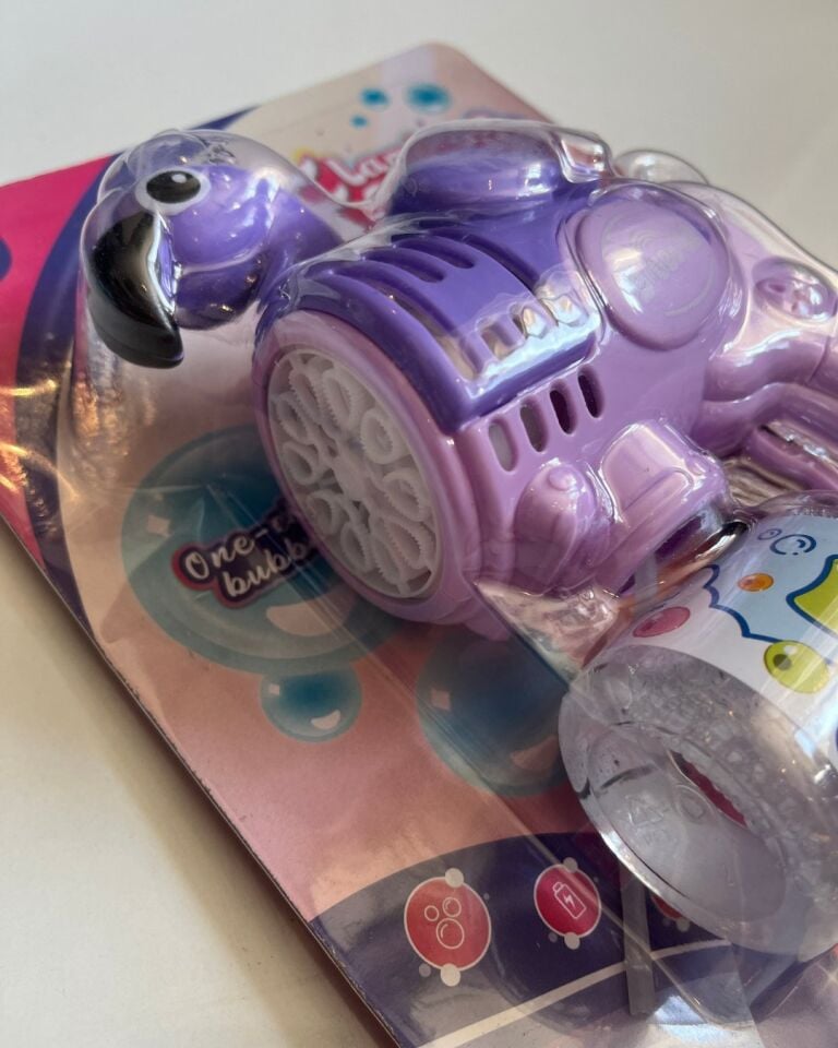 Flamingolu Köpük Tabancası Bubble Pilli Su Köpük Tabancası 20 Cm Flamingolu Köpük Tabancası Bubble Pilli Su Köpük Tabancası 20 Cm