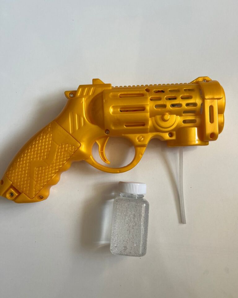 Köpük Tabancası Bubble Pilli ve Işıklı Tabanca 21 Cm