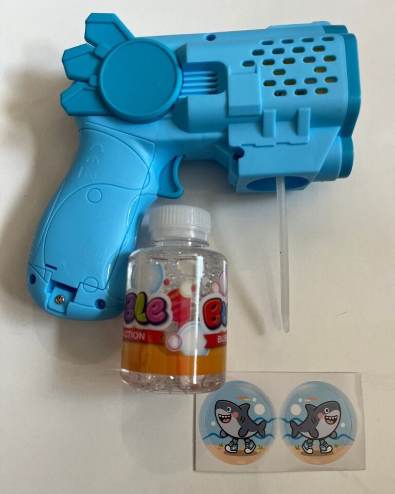 Köpük Tabancası Bubble Pilli 14 Cm Yeşil