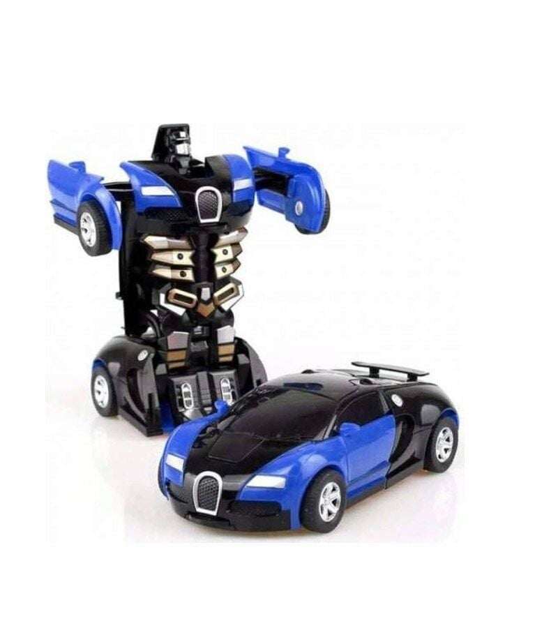 Pilli Robot Olan Araba - Mavi Su Dünyası Mavi