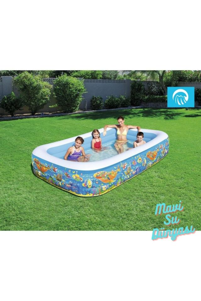 Havuz Jumbo Okyanus Desenli 305 Cm x 183 Cm