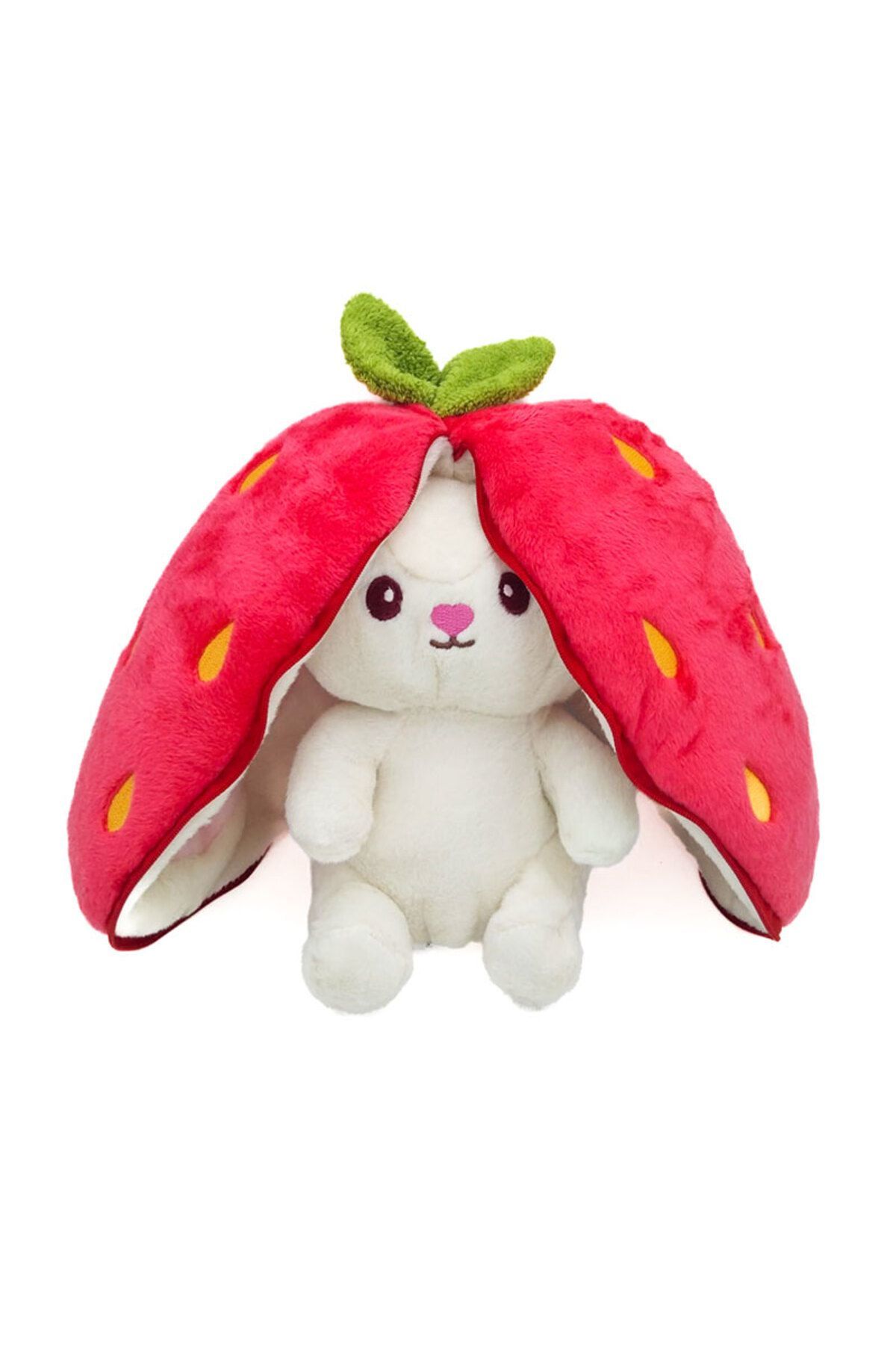 Peluş Çilek Tavşan 35 Cm - Mavi Su Dünyası