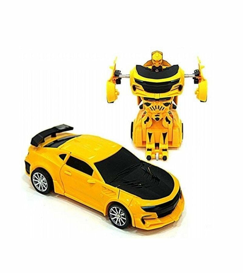 Pilli Robot Olan Araba - Mavi Su Dünyası Sarı