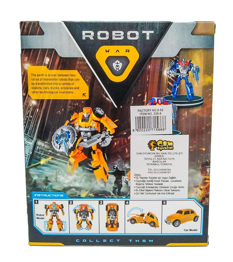 Kutulu Renkli Robot - Mavi Su Dünyası