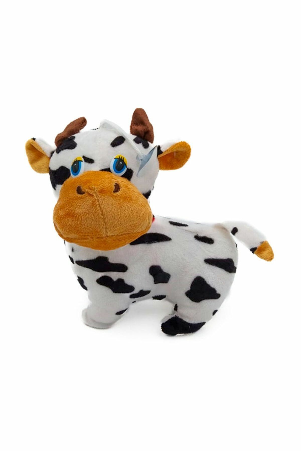 Peluş İnek 20 Cm Beyaz - Mavi Su Dünyası