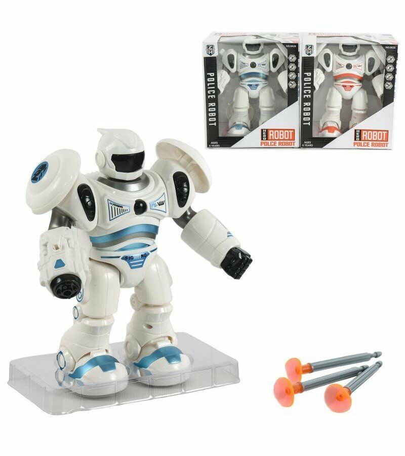 Pilli Sesli Ok Atan Robot - Mavi Su Dünyası Mavi