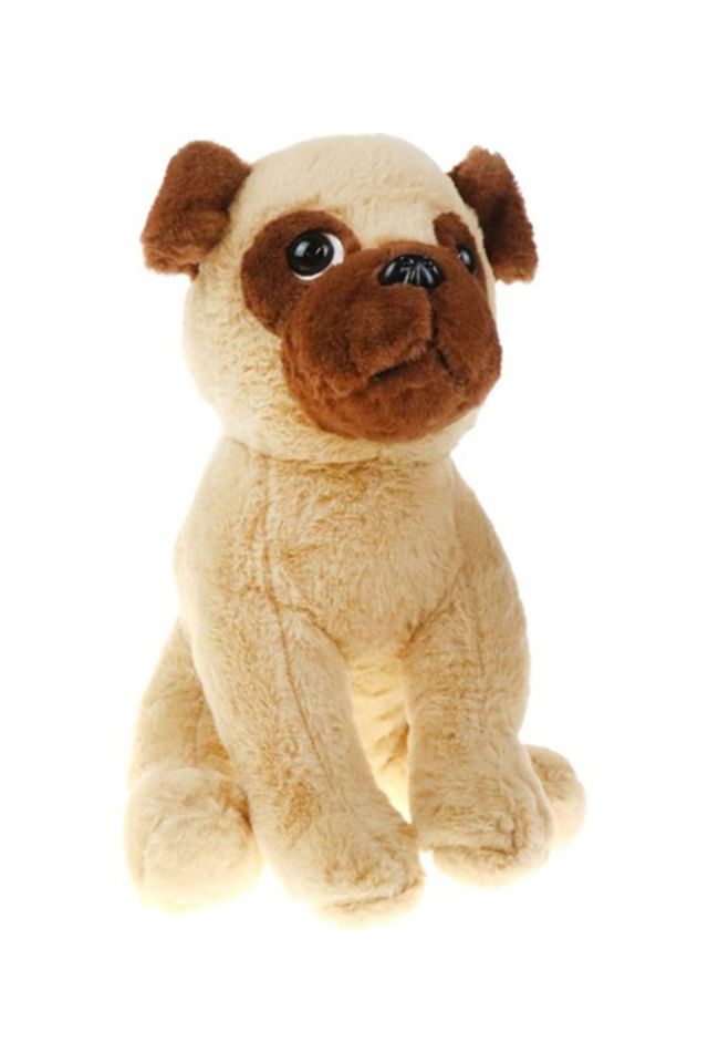 Peluş Bulldog Köpek 35 Cm Krem - Mavi Su Dünyası