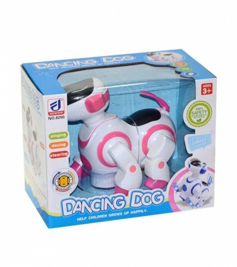 Kutulu Renkli Köpek Robot - Mavi Su Dünyası Pembe