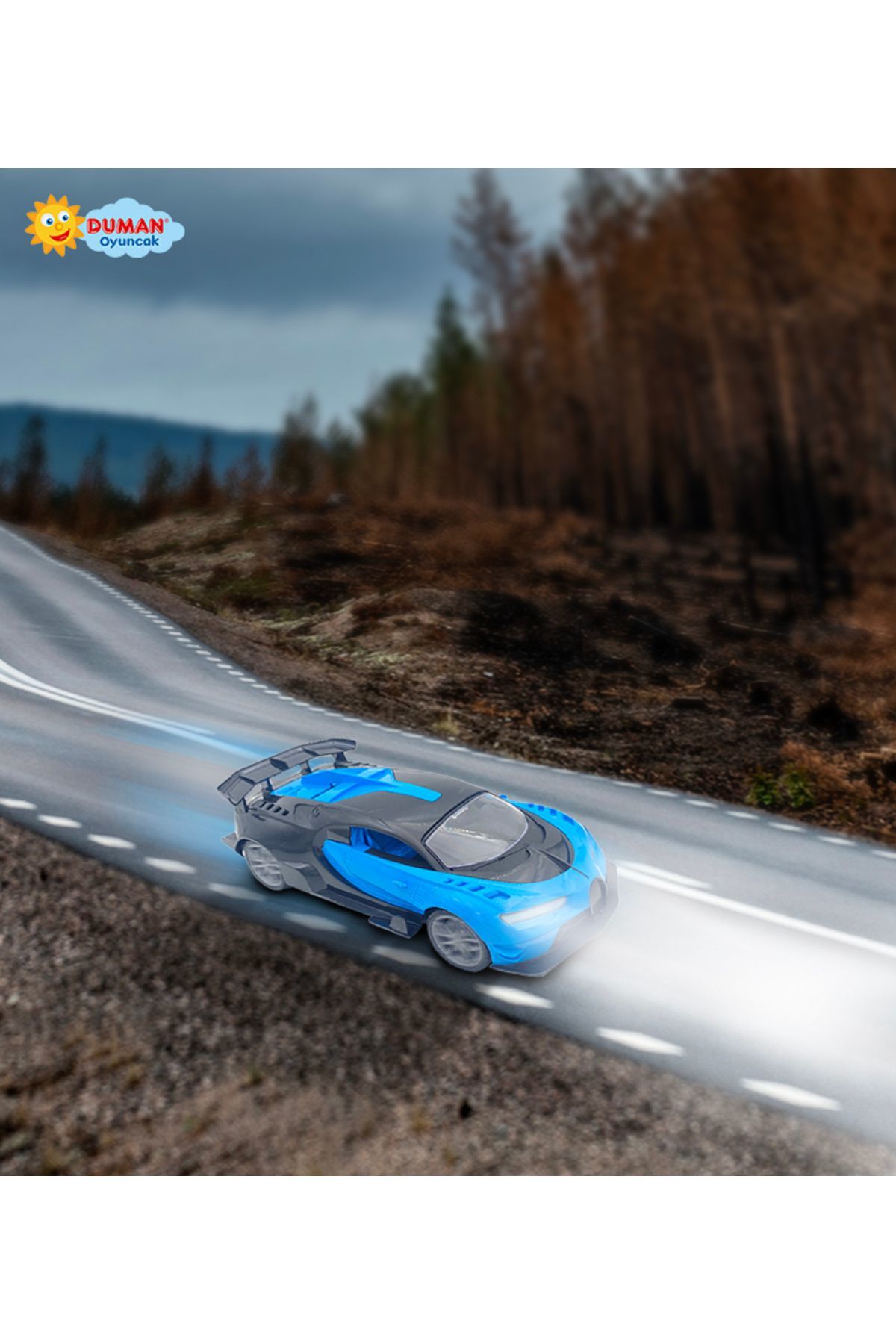 Uzaktan Kumandalı Tayfun Şarjlı Araba 1:16 Mavi Renk | Mavi Su Dünyası