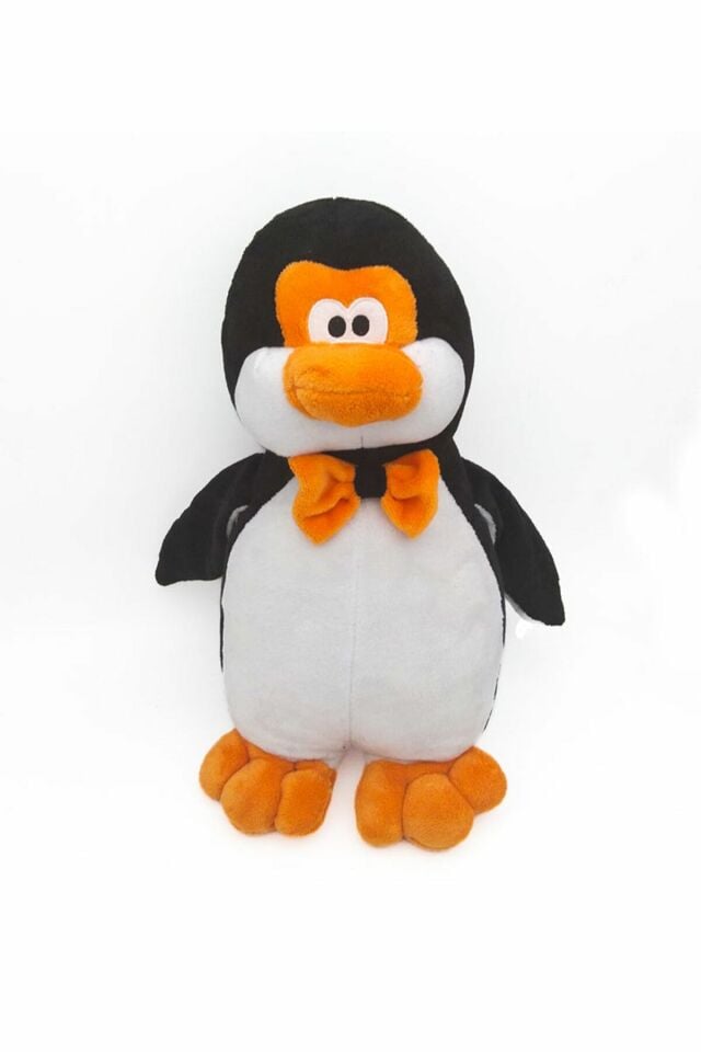 Peluş Papyonlu Penguen 40 Cm - Mavi Su Dünyası
