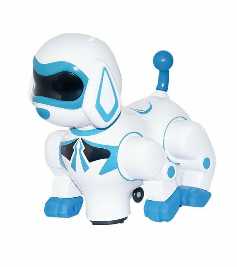 Pilli Işıklı Müzikli Robot Köpek - Mavi Su Dünyası