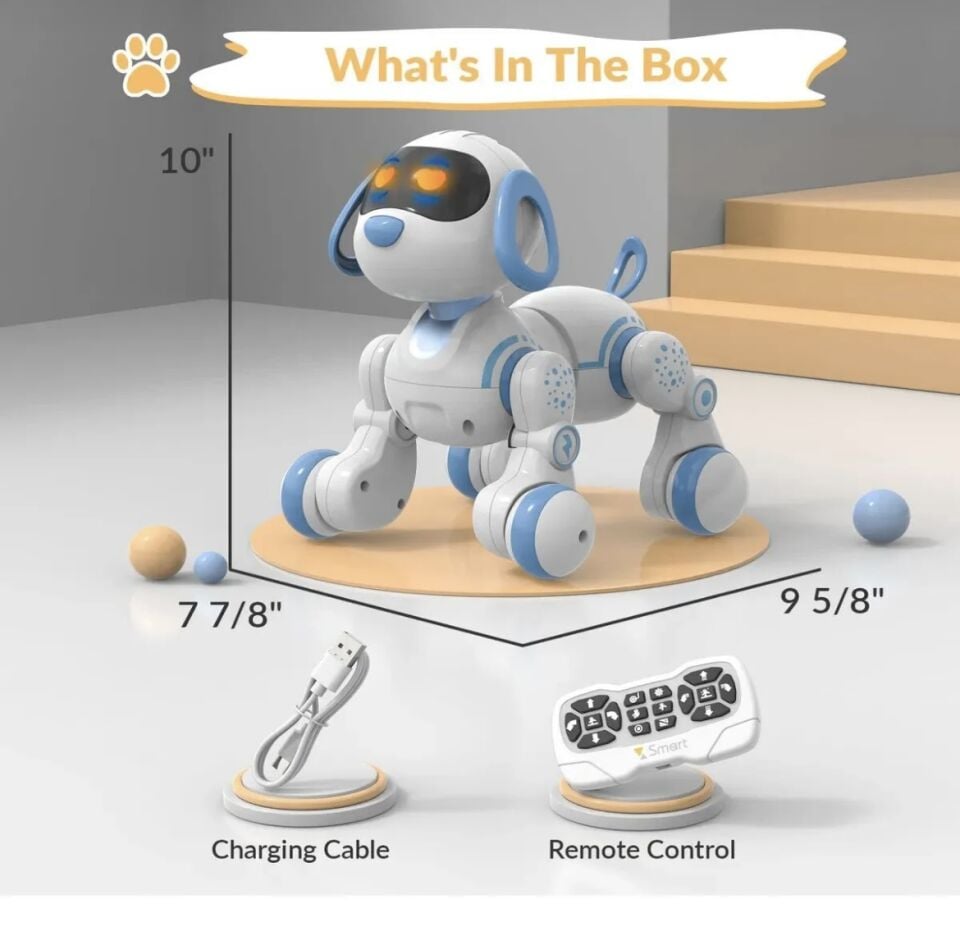 Uzaktan Kumandalı Dans Edebilen Robot Köpek Çok Fonksiyonlu