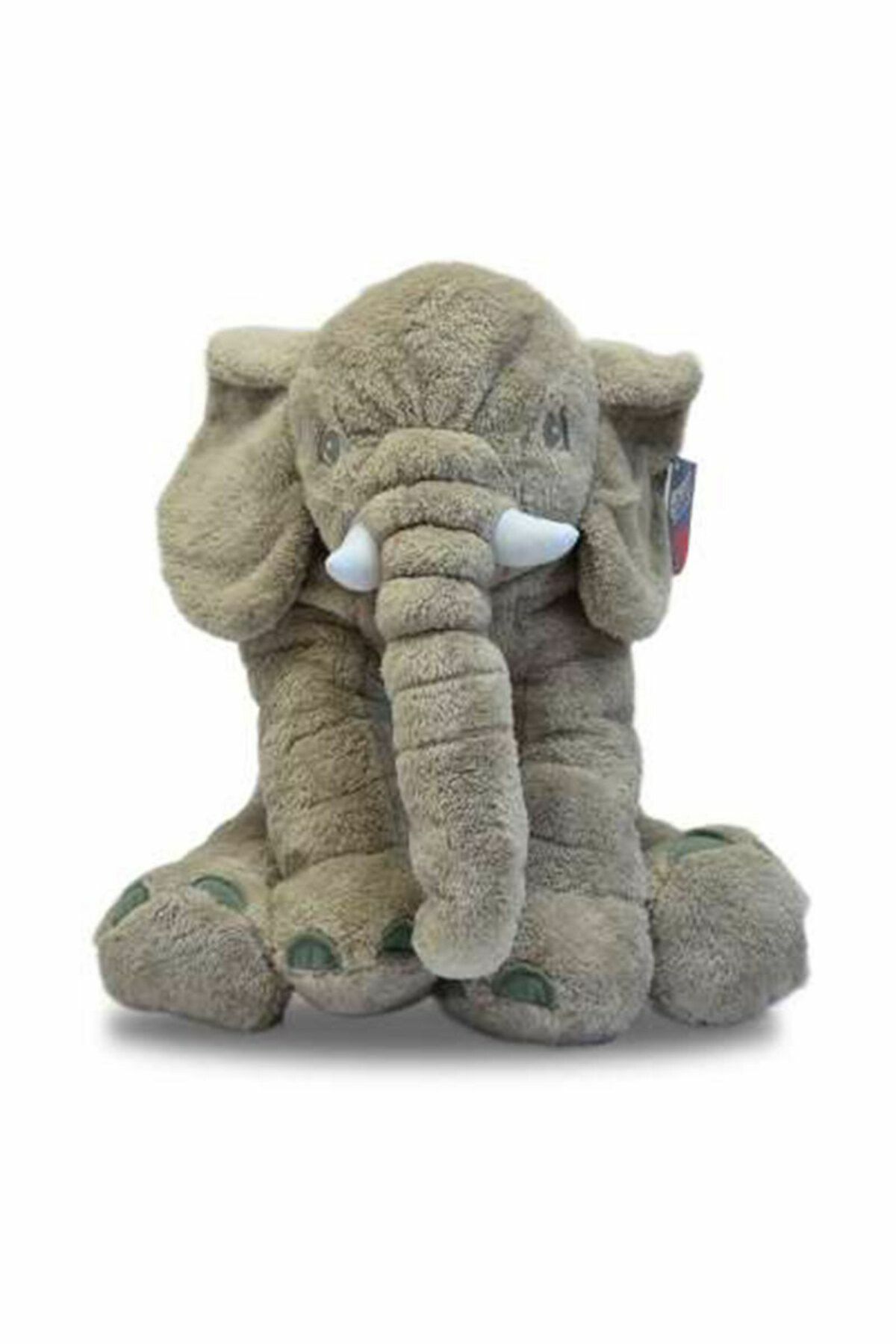 Peluş Fil Yaslık 40 Cm Gri - MAVİ SU DÜNYASI