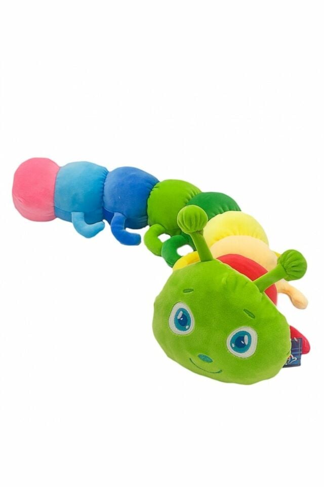 Peluş Tırtıl Yaslık 75 Cm Renkli - MAVİ SU DÜNYASI