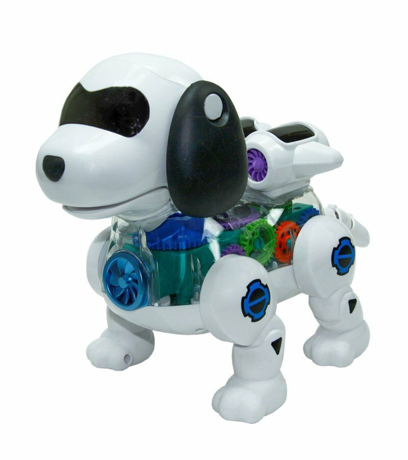 Işıklı Müzikli ve Hareketli Robot Köpek - Mavi Su Dünyası