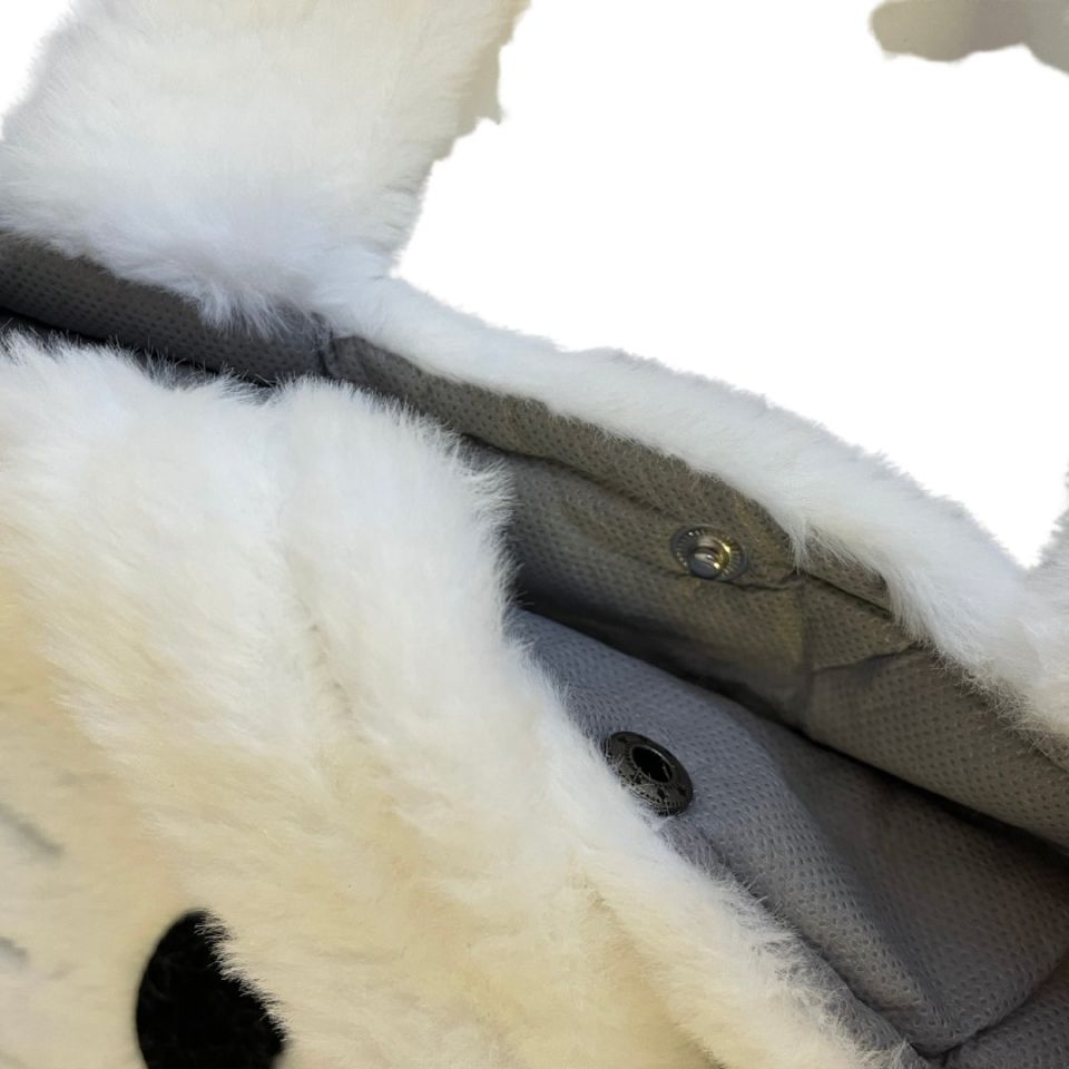 Peluş Figürlü Çocuk Çantası - Mavi Su Dünyası BEYAZ