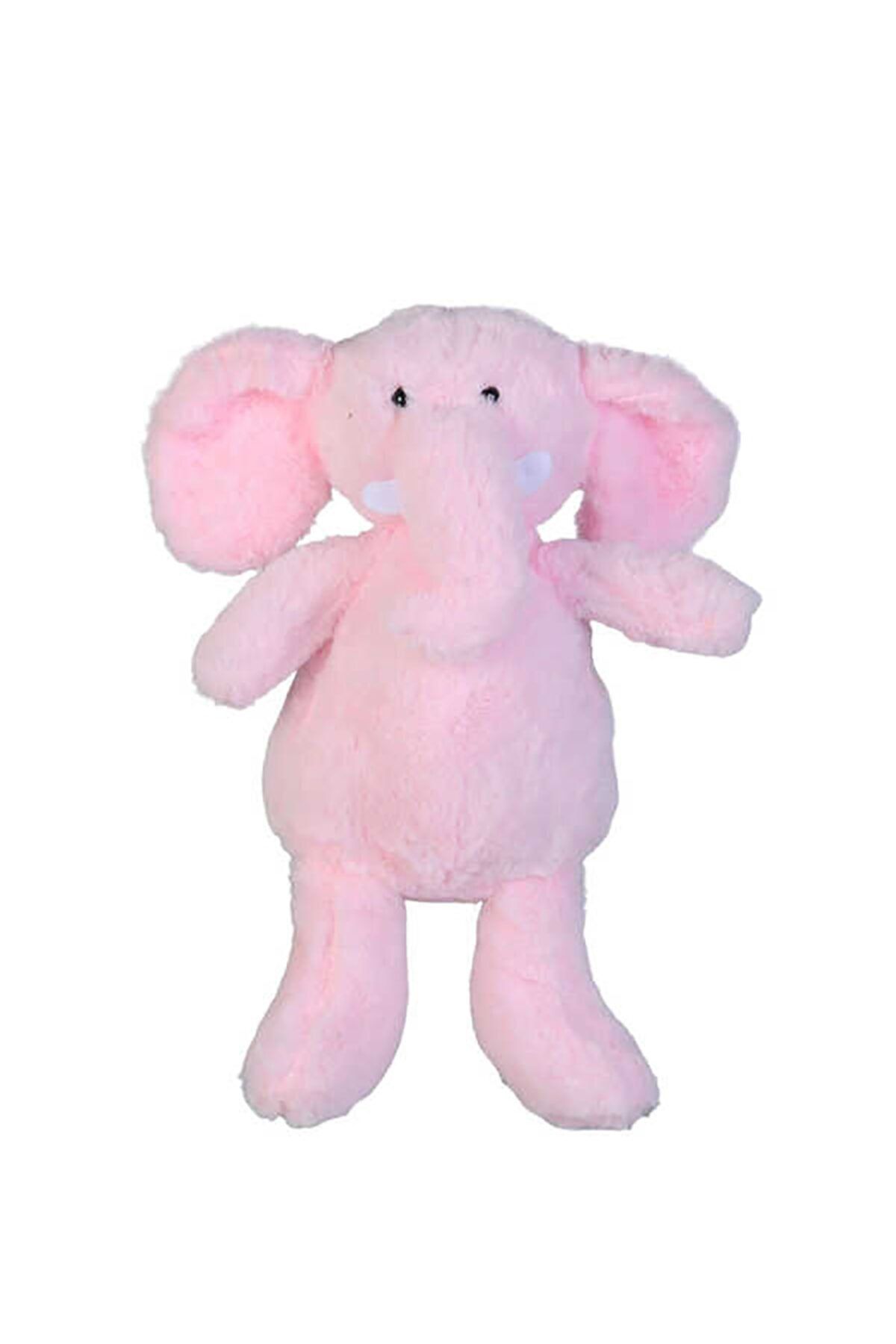 Oyuncak Peluş Oturan Fil 40 Cm Pembe