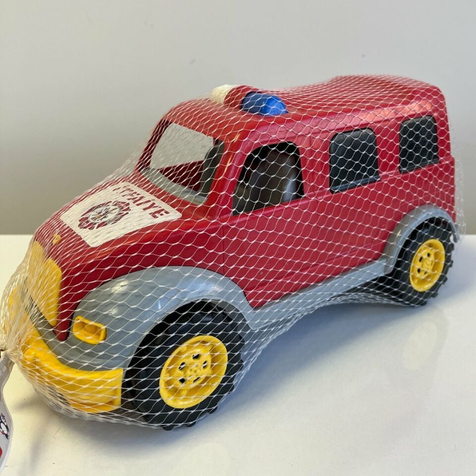 Kırmızı Renkli İtfaiye Arabası | 27x14 Cm | Mavi Su Dünyası