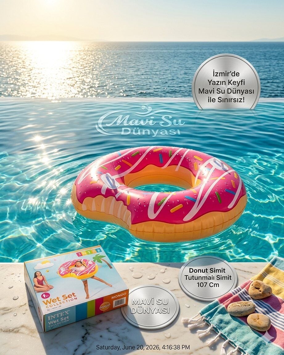 Donut Simit Tutunmalı Simit 107 Cm