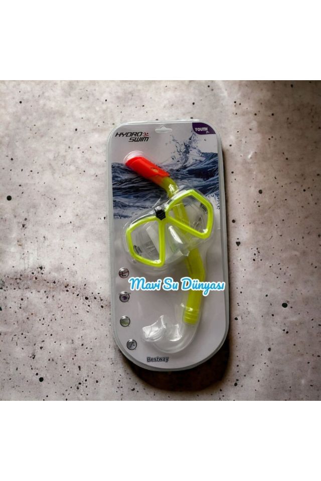 Hydro Swim Şnorkel Set 7+ 14 Yaş Arası Mavi Su Dünyası
