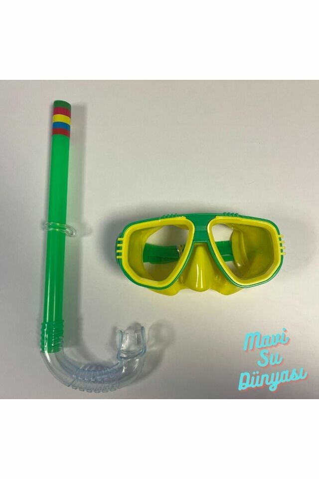Çocuk Şnorkel Set 3 ile 7 Yaş Arası Deniz ve Havuz Maske Seti