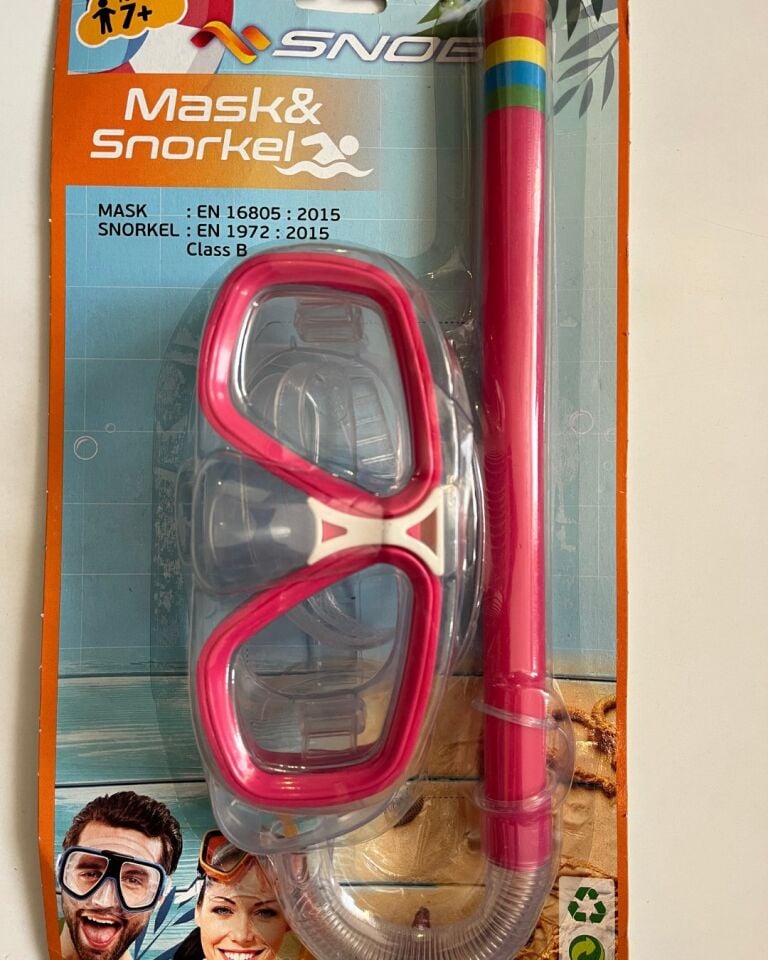 Şnorkel Seti Pembe Renk 7 ile 14 Yaş Arası