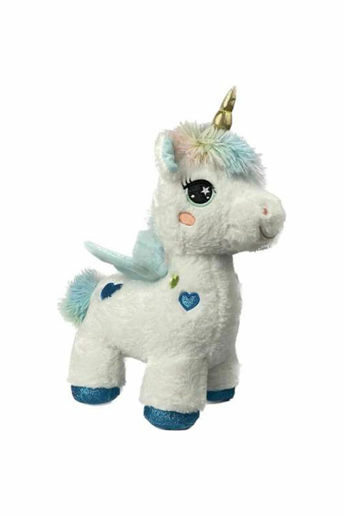 Peluş Unicorn 55 Cm - MAVİ SU DÜNYASI BEYAZ
