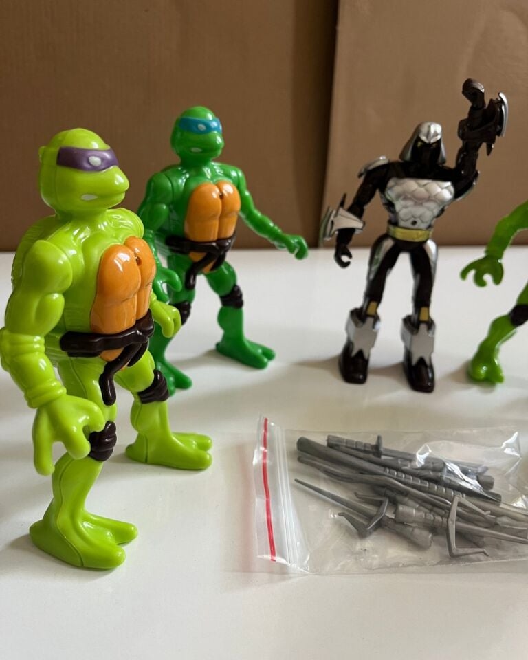 Ninja Kaplumbağa Seti 5' li Set 13 Cm Oyuncak Ninja Kaplumbağa Set