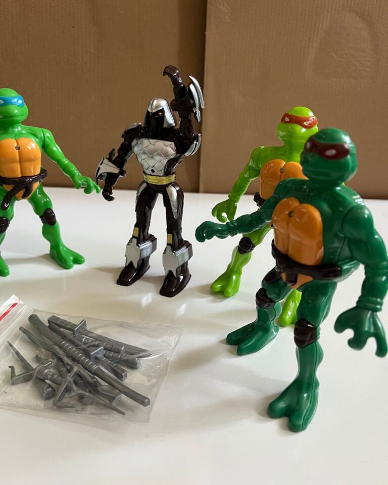 Ninja Kaplumbağa Seti 5' li Set 13 Cm Oyuncak Ninja Kaplumbağa Set
