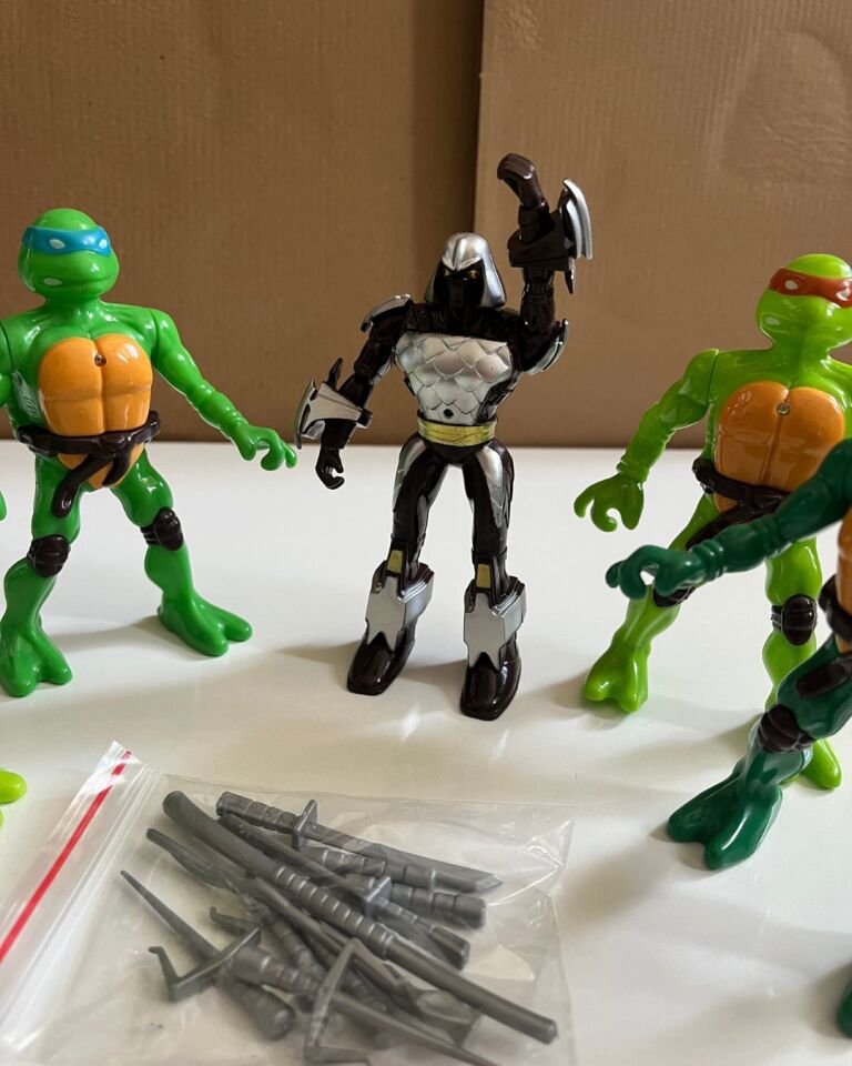 Ninja Kaplumbağa Seti 5' li Set 13 Cm Oyuncak Ninja Kaplumbağa Set
