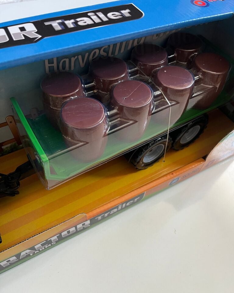 Fıçılı Traktör Pilli Işıklı ve Sesli Traktör 45 Cm