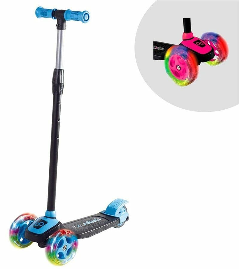 3+ Yaş Scooter Cool Wheels Işıklı Pembe Twist Mavi