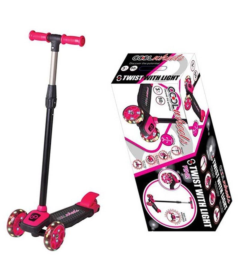 3+ Yaş Scooter Cool Wheels Işıklı Pembe Twist Pembe