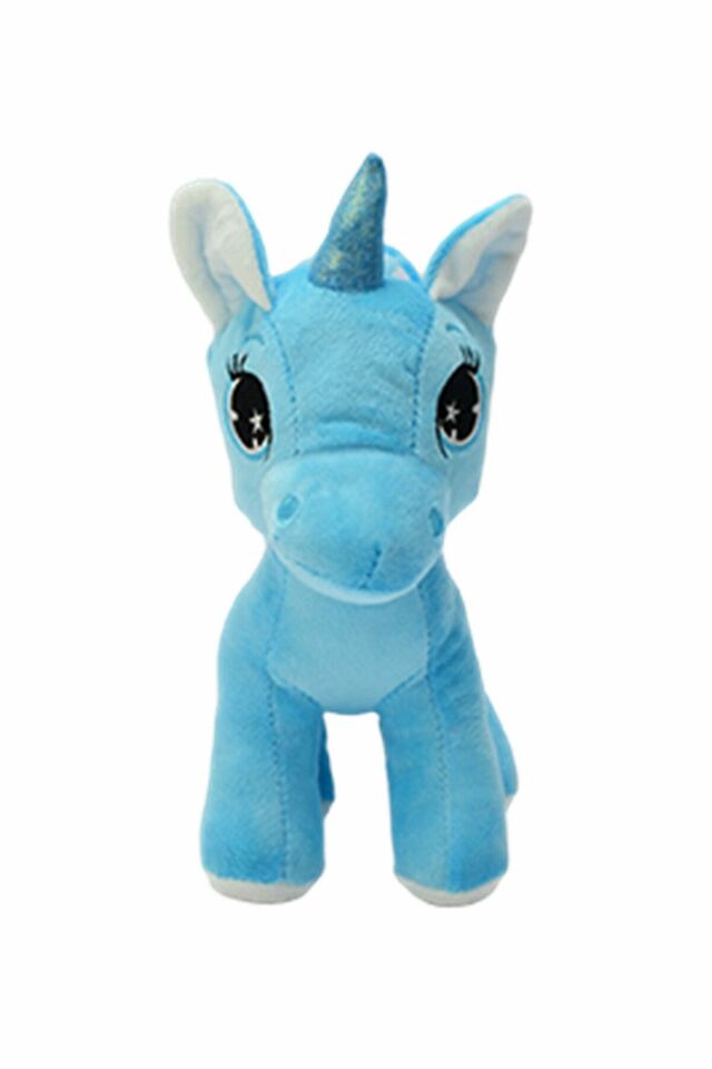 Peluş Pony At 20 Cm - Mavi Su Dünyası Mavi
