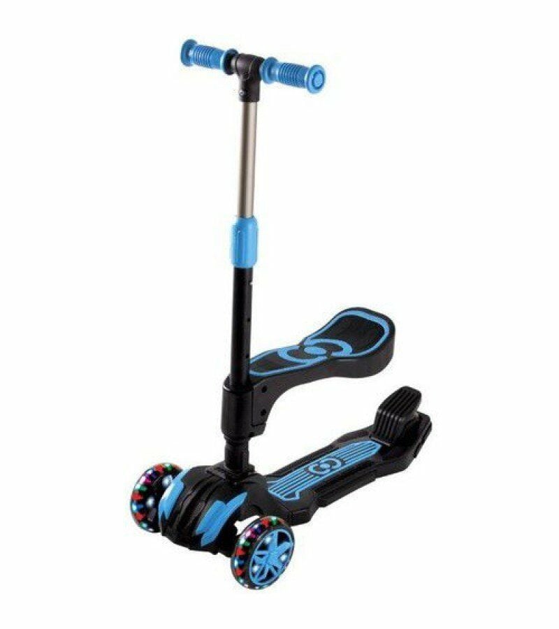 5+ Yaş Scooter Cool Wheels Işıklı Mavi Combo Oturaklı