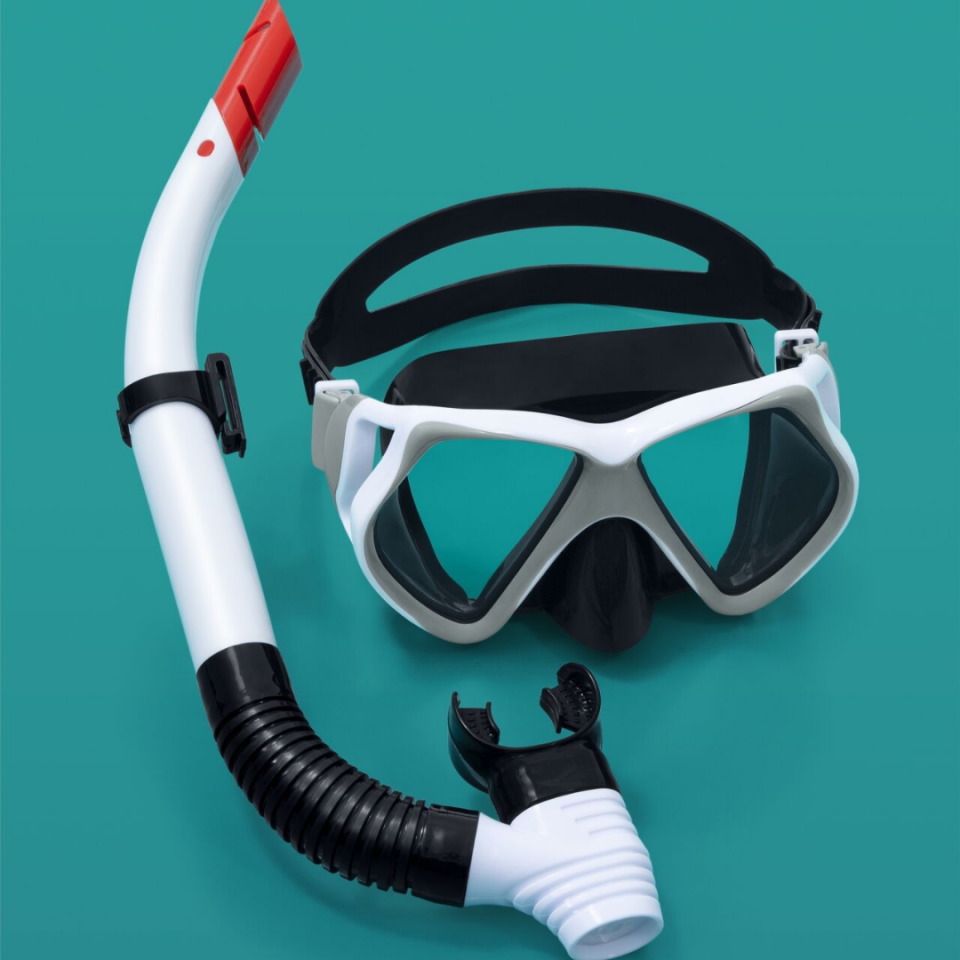 Dominator Pro Şnorkel Set 14 Yaş Üzeri - Mavi Su Dünyası BEYAZ