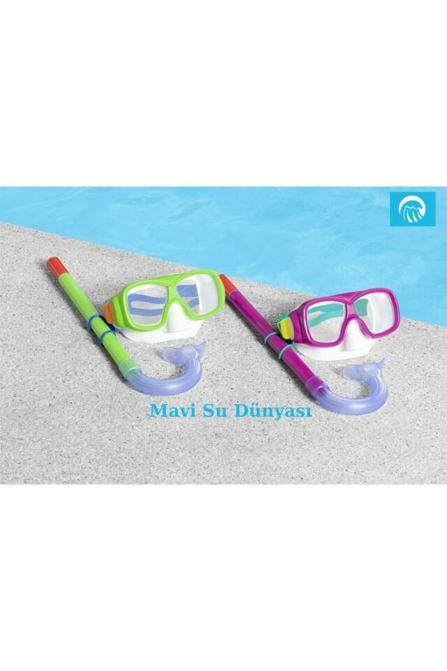 Çocuk Şnorkel Set Essential 7+ - Mavi Su Dünyası