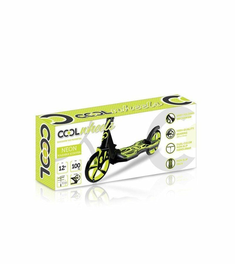 12+ Yaş Scooter Cool Wheels Neon Renkli