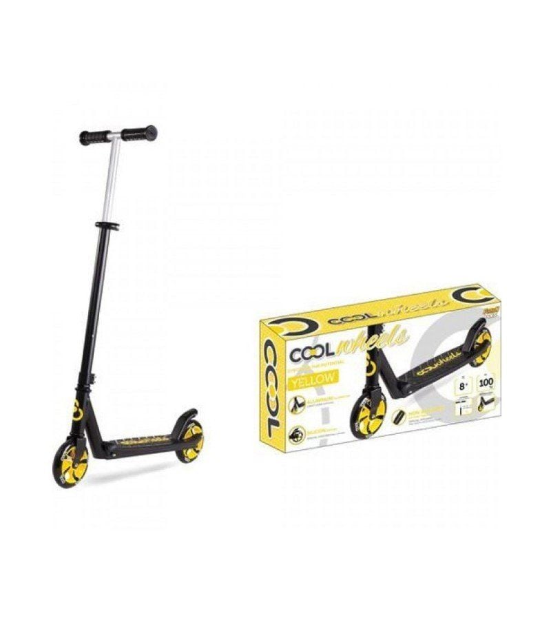 8+ Yaş Scooter Cool Wheels Işıklı Katlanır Sarı Renkli