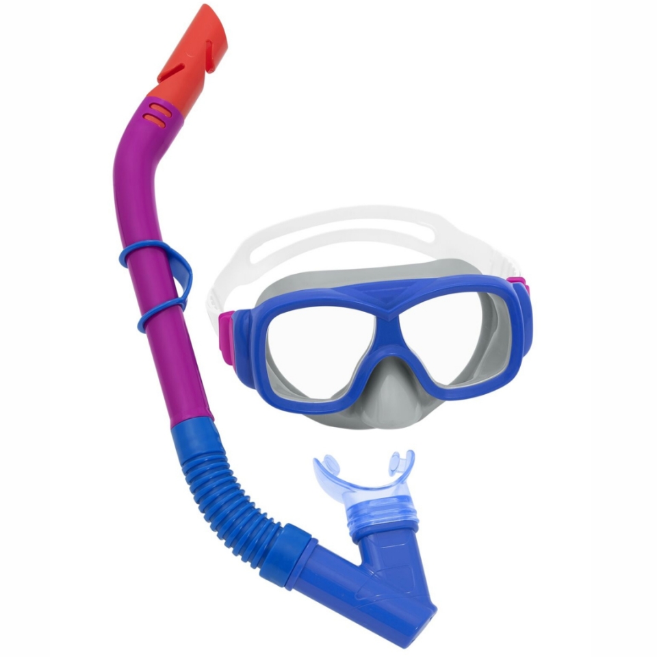 Şnorkel Set Explora 7 Yaş ve Üzeri - Mavi Su Dünyası Mavi