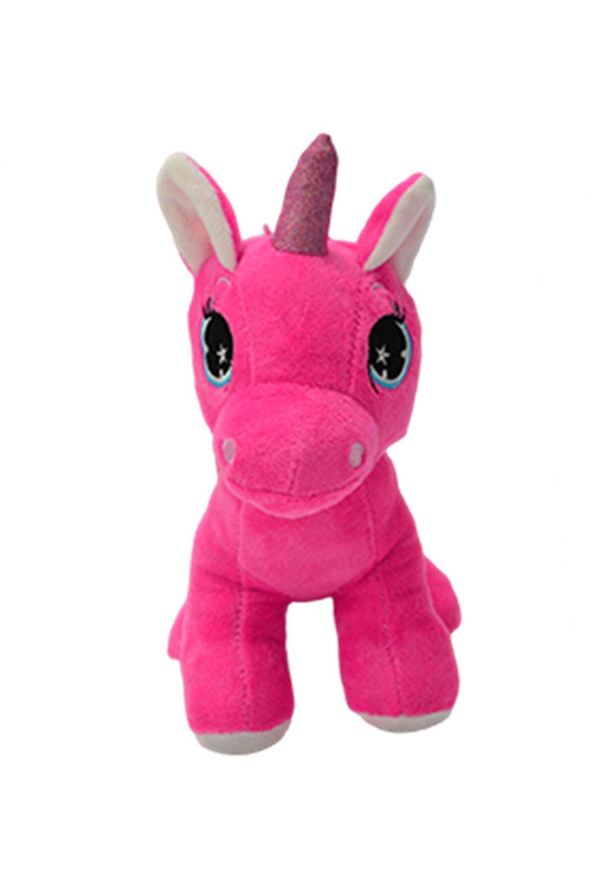 Peluş Pony At 30 Cm - Mavi Su Dünyası Pembe
