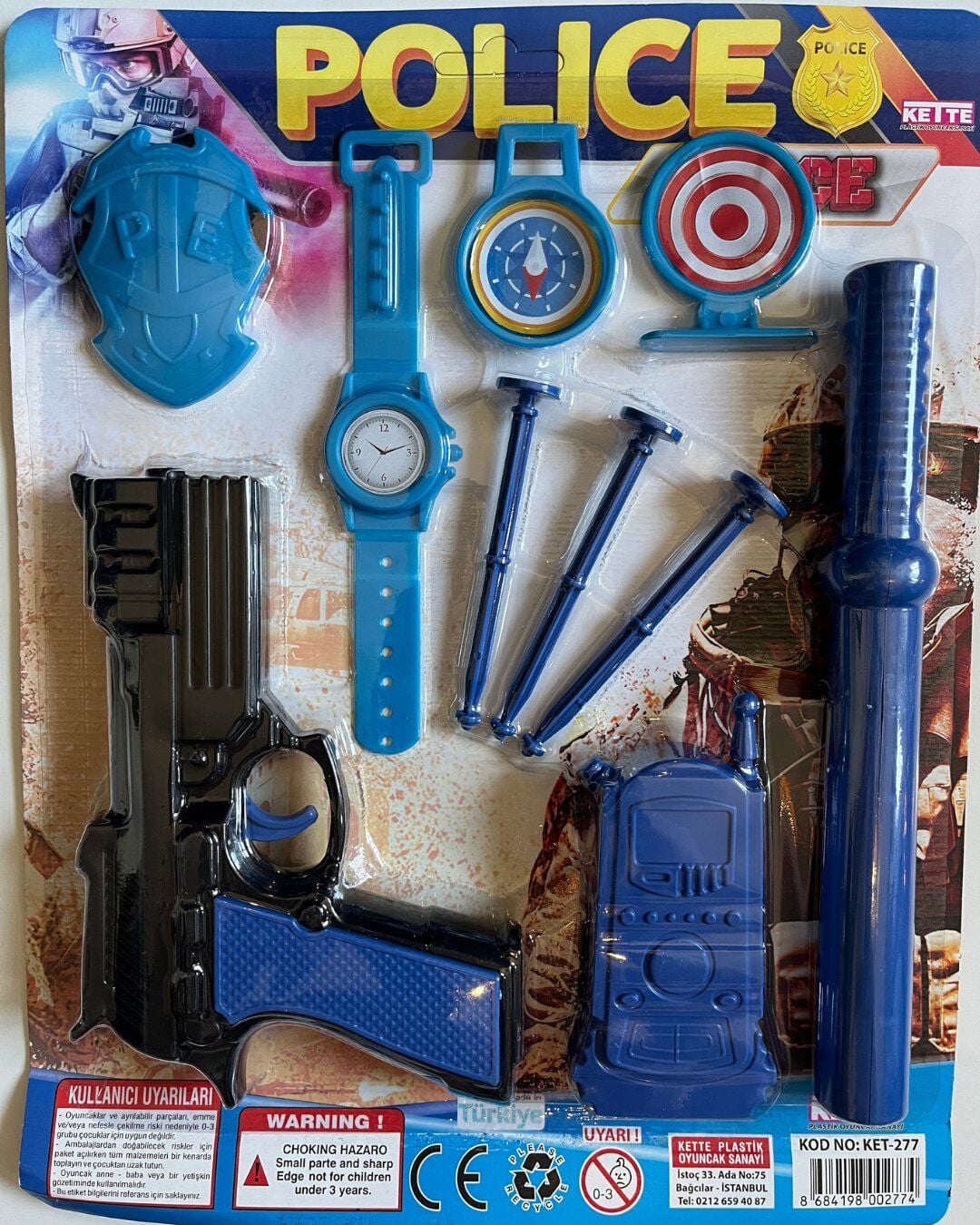 Polis Seti Mavili Full Set Oyuncak