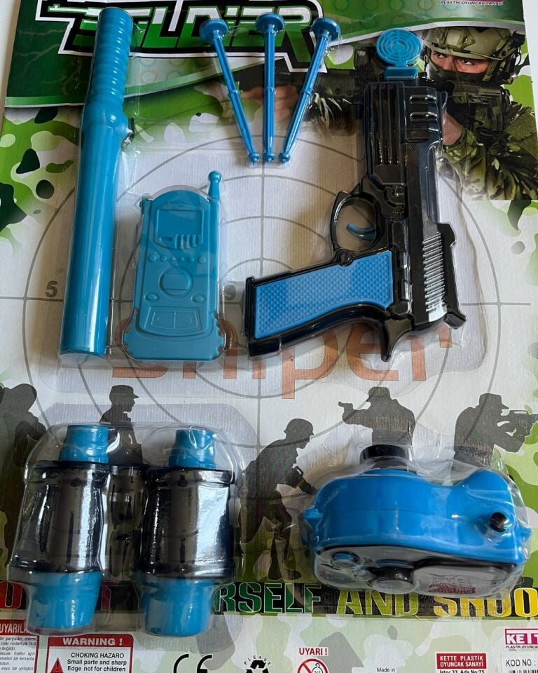 Oyuncak Fotoğraf Makinalı Polis Seti 8 Parça