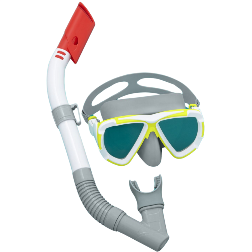 Yetişkin Şnorkel Set Dominator 14 Yaş Üzeri Sarı