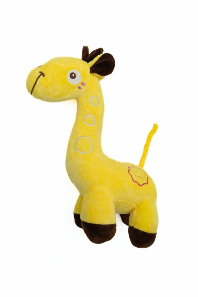 Peluş Zürafa Renkli 35 Cm - Mavi Su Dünyası Sarı