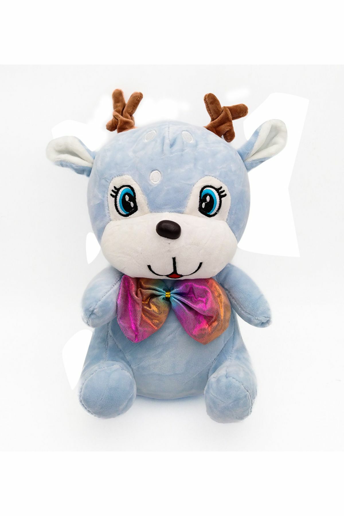 Peluş Papyonlu Geyik - Mavi Su Dünyası Mavi