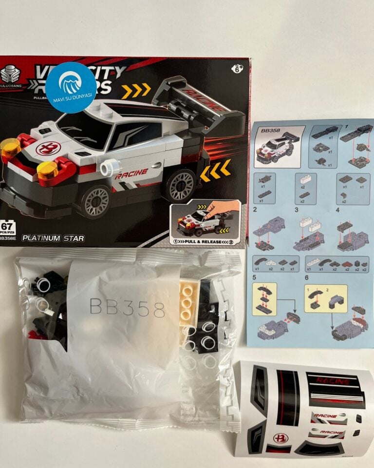 Araba Lego 67 Parça Beyaz Renkli