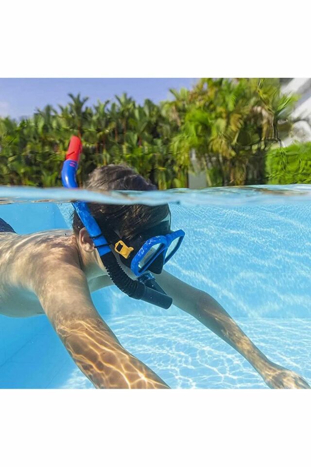 Dominator Pro Şnorkel Set Mavi - S