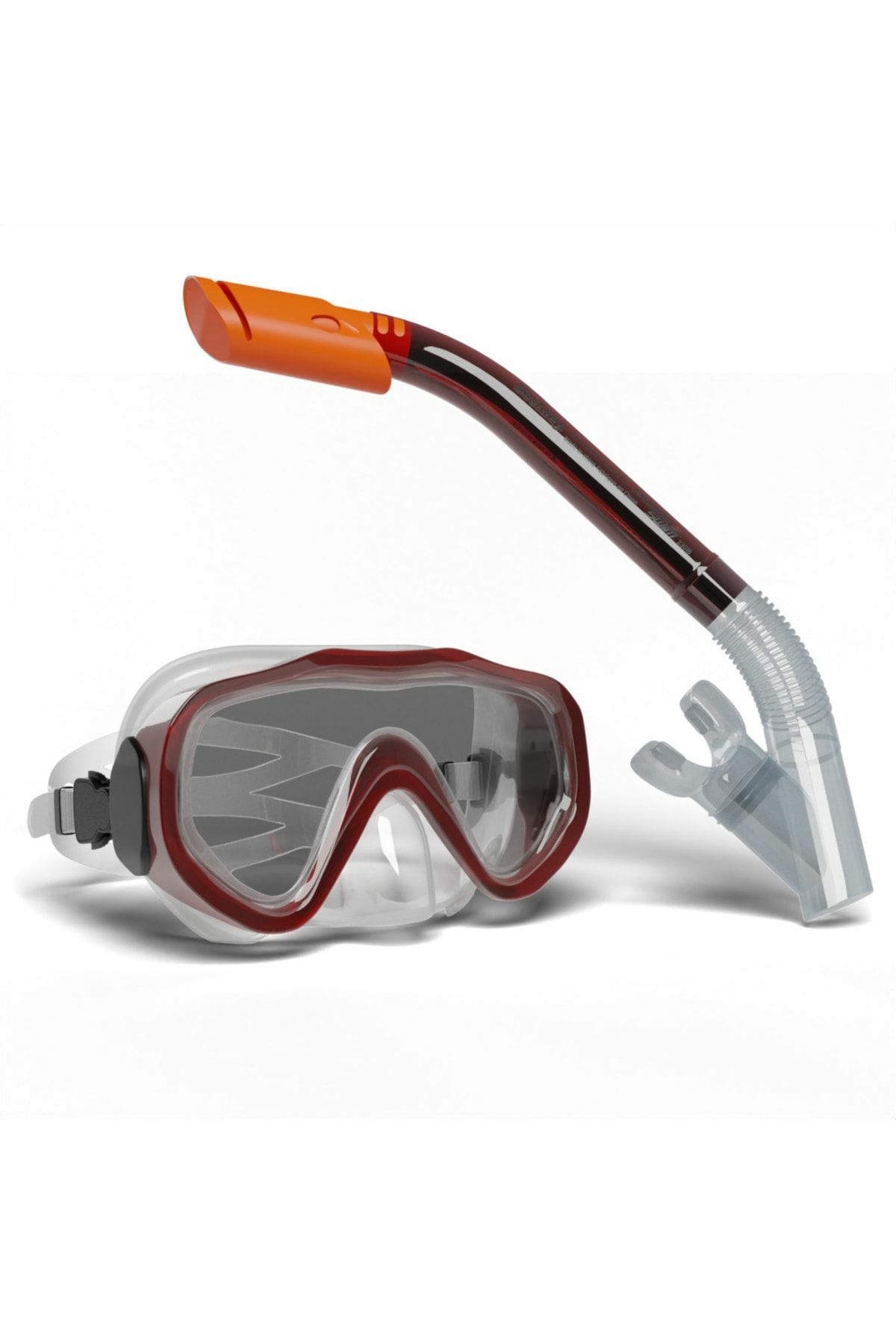 Blue Devıl Maske Ve Şnorkel Kırmızı /